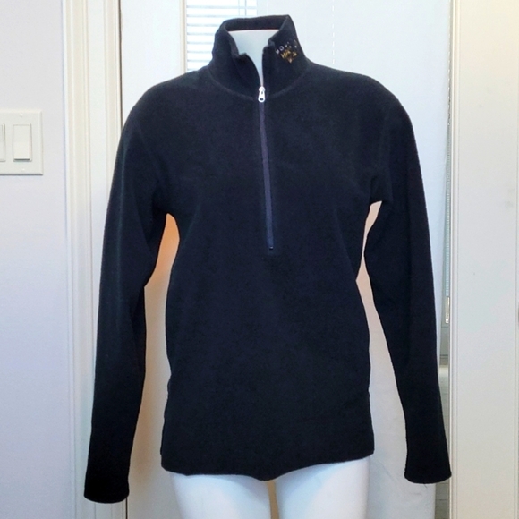 Mountain Hardwear Sweaters - Mountain Hardwear Black Fleece Quarter Zip Pullover Sweater